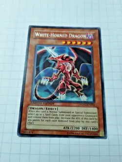 Yu Gi Oh White-Horned Dragon MDP2-EN006 MP Limited Edition - Uncirculated - Image 2