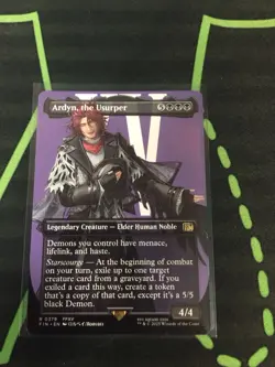 MTG Magic The Gathering Ardyn, The Usurper FIN 379 Rare Borderless Final Fantasy - Image 1