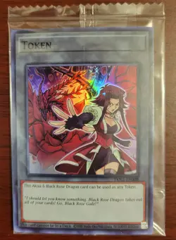 YuGiOh Akiza & Black Rose Dragon Token TKN5-EN008 Super Rare Sealed - Image 4