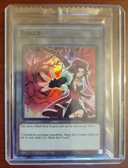 YuGiOh Akiza & Black Rose Dragon Token TKN5-EN008 Super Rare Sealed - Image 6