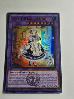 Lady's Dragonmaid - BLMM-EN049 - Near Mint - 1St Edition - Yu-Gi-Oh! - Image 1