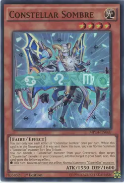 Yugioh Constellar Sombre MP14-EN060 Super Rare  1st NM - Image 1