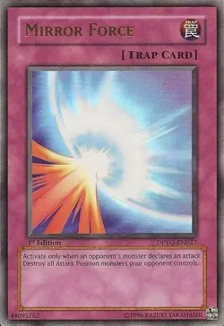 Yugioh! MP Mirror Force - DPYG-EN027 - Ultra Rare - 1st Edition Moderately Playe - Image 2