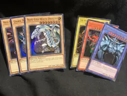 YuGiOh 25TH ANNIVERSARY PROMO GOD CARD RA SLIFER OBELISK BLUE RED EYES LC01🔥 - Image 1