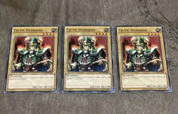 Celtic Guardian X 3 1st Mint YUGIOH Cards YGLD-ENA09 - Image 2
