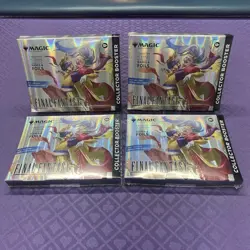 Magic The Gathering Final Fantasy Collector Booster Omega Box LOT OF 4 SEALED - Image 1