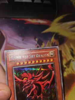 Yu-Gi-Oh! Slifer the Sky Dragon GBI-001 Secret Rare Moderately Played - Image 2