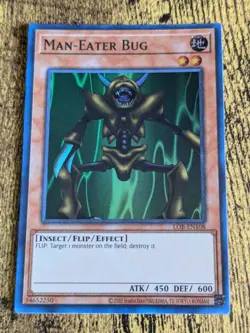 Yugioh LOB-EN108 Man-Eater Bug super Rare 25th Anniversary - Image 4