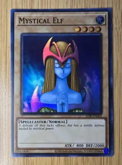 Yugioh Mystical Elf LOB-EN062 Super R. 25th Anniversary Legend Of Blue Eyes NM - Image 4