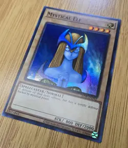 Yugioh Mystical Elf LOB-EN062 Super R. 25th Anniversary Legend Of Blue Eyes NM - Image 5