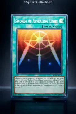 YuGiOh Swords Of Revealing Light LOB-EN101 Super Rare 25th Anniversary Near Mint - Image 1