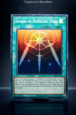 YuGiOh Swords Of Revealing Light LOB-EN101 Super Rare 25th Anniversary Near Mint - Image 4