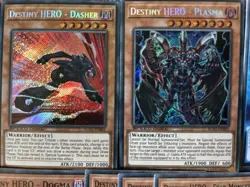 YuGiOh Aster Destiny Hero Fusion Deck & Secret Rare Collection + Free Game Mat - Image 7
