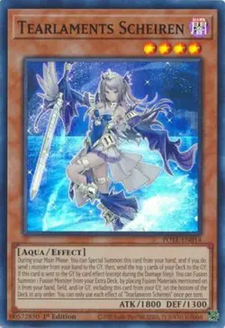 Yugioh! Tearlaments Scheiren - POTE-EN014 - Super Rare - 1st Edition Near Mint, - Image 2