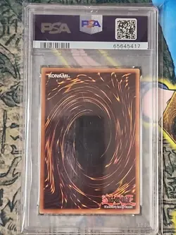 PSA 9 MIN 2002 Raigeki Legend of Blue Eyes White Dragon Super Rare MAGIC LOB-053 - Image 4