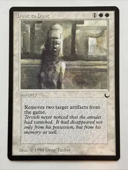 MTG The Dark Dust to Dust MP/HP - Image 1