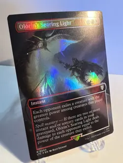 Olorin's Searing Light 0503 Borderless Rare Foil Lord of the Rings MTG Near Mint - Image 2