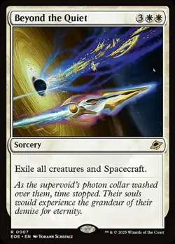 4x MTG Beyond the Quiet, NM-Mint, English Edge of Eternities - Image 1