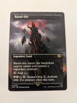 Near-Mint, English - 1 x MTG Barad-dur (0340) - Borderless The Lord of the Rings - Image 2