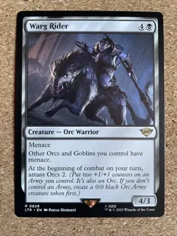Warg Rider NM The Lord Of The Rings ENGLISH 0826 MTG Universes Beyond LTR - Image 4
