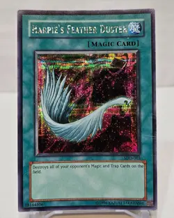 Harpie's Feather Duster SDD-003 Secret Rare Yugioh 7107 - Image 1