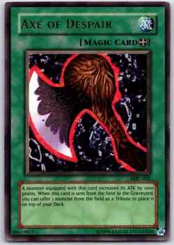 Yugioh- 1X Axe of Despair - Ultra Rare - Unlimited - MRL-002 - MP - Image 1
