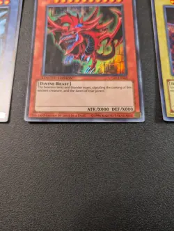 Slifer Ra Obelisk LC01-EN001 EN002 EN003 Ultra YuGiOh Egyptian God Card Set LP - Image 9