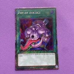 Pot of Avarice Yugioh RA03-EN160 Platinum Secret Rare PSR NM - Image 1