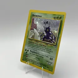 HERACROSS ( 6/111 ) Pokemon TCG 2000 Neo Genesis  Rare Holo Card - Image 3