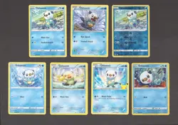 Oshawott Pokemon Card Collection Set of 7 English Cards Lot Bundle Cute - Image 1