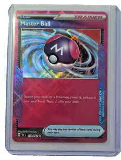 Master Ball 153/162 Ace Spec Holo Rare S & V Temporal Forces Pokemon Card - Image 1