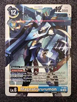 Digimon Card Game MagnaGarurumon P-153 Promo Store Tournament NM - Image 1