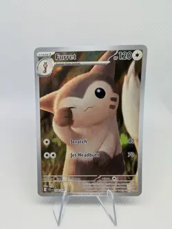 Furret 168/159 SV09: Journey Together Illustration Rare Pokemon TCG Card NM - Image 1