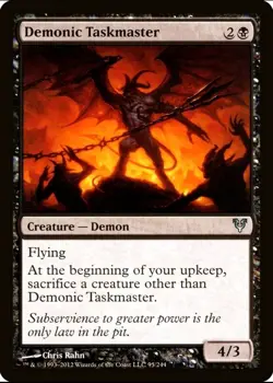 X 1 Demonic Taskmaster NM Avacyn Restored 095 MTG Magic The Gathering - Image 2