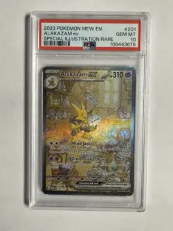 2023 Pokemon Alakazam EX #201 SV 151 SIR PSA 10 - Image 1