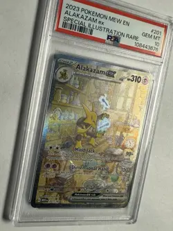 2023 Pokemon Alakazam EX #201 SV 151 SIR PSA 10 - Image 2