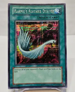 Harpie's Feather Duster SDD-003 Secret Rare Yugioh 7109 - Image 1