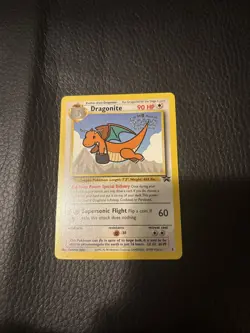 Pokemon DragoniteÂ Black Star #5 1999 WB First Movie Promo Card WOTC LP/NM  - Image 1