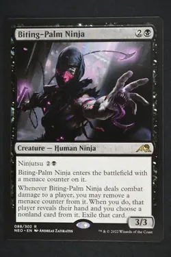 Magic The Gathering: Biting-Palm Ninja - NEO - Rare - NM - MTG - Image 1