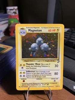 PokÃ©mon TCG Magneton Base Set 2 Holo Unlimited Rare Card 9/130 - Image 1