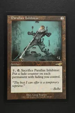 Magic The Gathering: Parallax Inhibitor - NEM - Rare - LP - MTG - Image 1