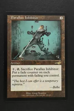 Magic The Gathering: Parallax Inhibitor - NEM - Rare - LP - MTG - Image 3