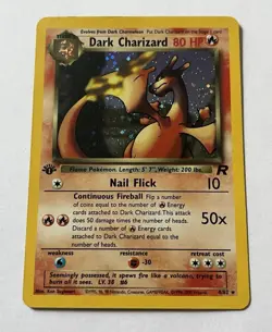 Dark Charizard #4/82 Team Rocket Set 1st Edition Holo Card - Image 1