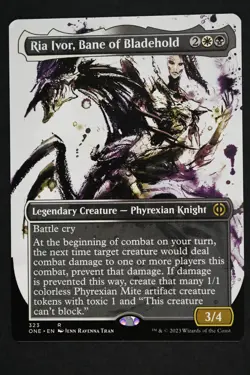 Magic The Gathering: Ria Ivor Bane of Bladehold - ONE - Rare Borderless - NM MTG - Image 1