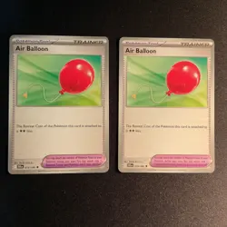 Pokemon TCG Air Balloon 079/086 Black Bolt NM 2x - Image 1