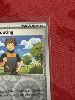 Reverse Holo Pokemon - Brock's Scouting - 146/159 Sv09: Journey Together R Holo - Image 2