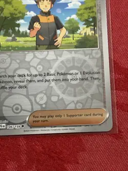 Reverse Holo Pokemon - Brock's Scouting - 146/159 Sv09: Journey Together R Holo - Image 5