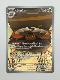 Pokemon TCG - Crustle - 186/182 (Illustration Rare) - SV: Destined Rivals - Image 1