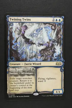 Magic The Gathering: Twining Twins - WOE - Rare Showcase Art - LP MTG - Image 1