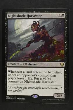 Magic The Gathering: Nightshade Harvester - CMR - Rare - NM - MTG - Image 1